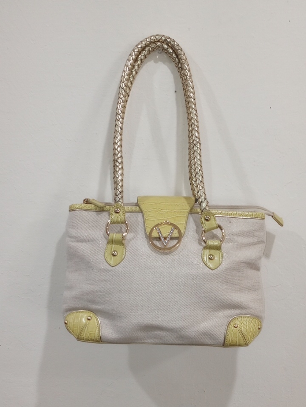 Valentino by Mario Valentino Jute Handbag